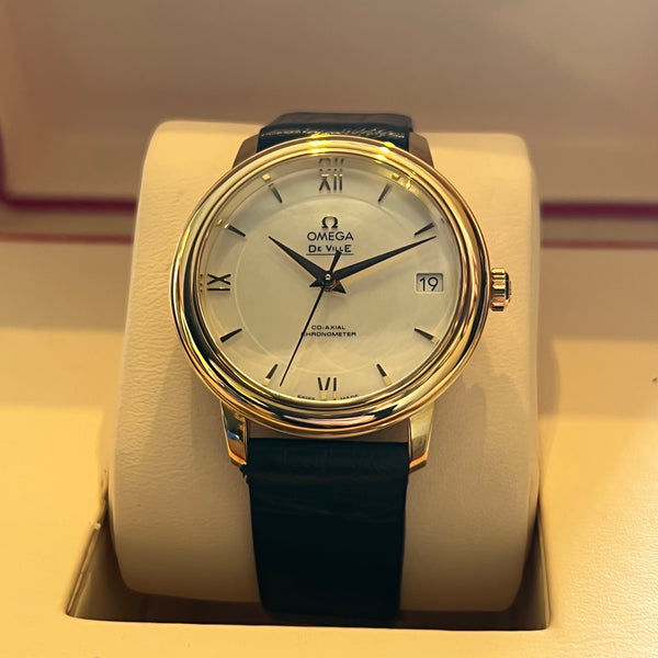 OMEGA De Ville ゴールド文字盤 レザー OMEGA De Ville ゴールド文字盤 レザー Amazon.co.jp: [オメガ