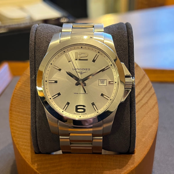 Longines Conquest Quartz Date Full Set L3.759.4.76.6