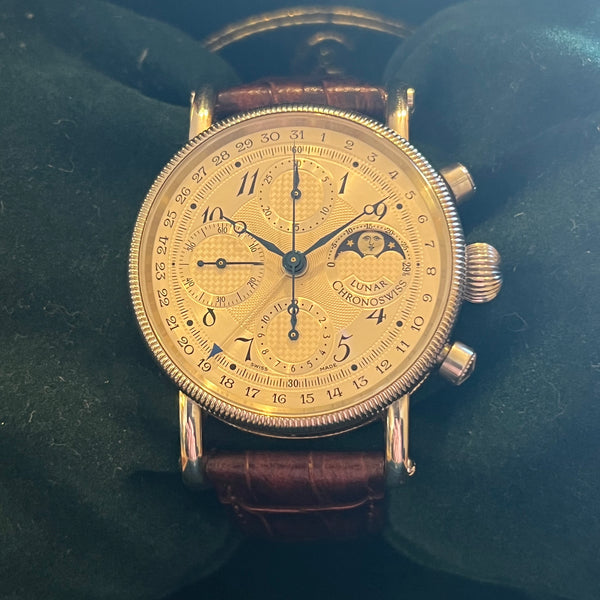 Chronoswiss Lunar Chronograph Serviced Full Set CH7523L