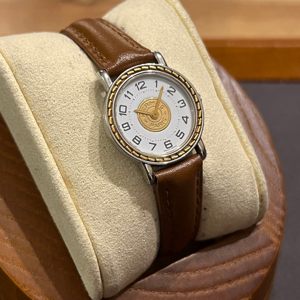 Hermès Sellier Steel Case Quartz 24 mm