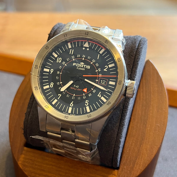 Fortis Flieger F-43 Triple GMT Titanium Case F426.0000