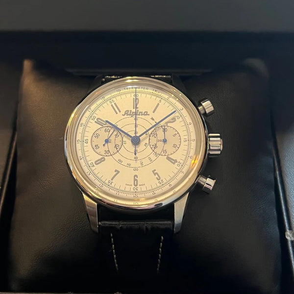 Alpina 130 Heritage Pilot Chronograph Full Set AL860X4H4