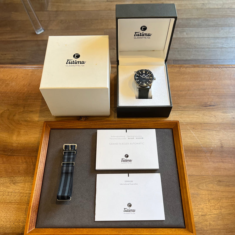 Tutima Glashutte Grand Flieger Airport Full Set 6106-01