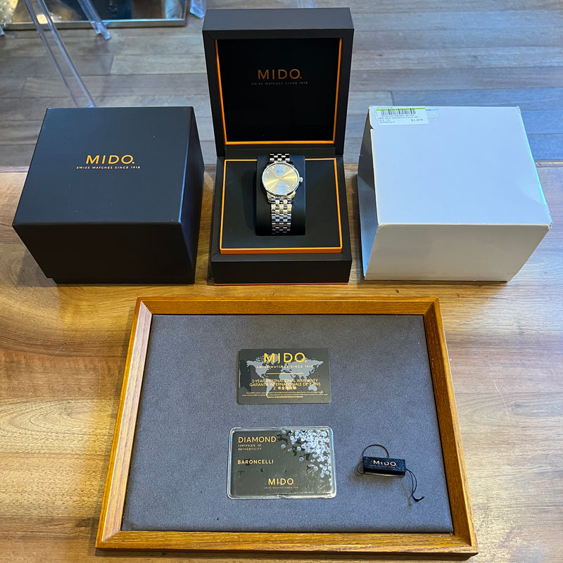 Mido Baroncelli Index Diamonds Full Set M8600.4.67.1