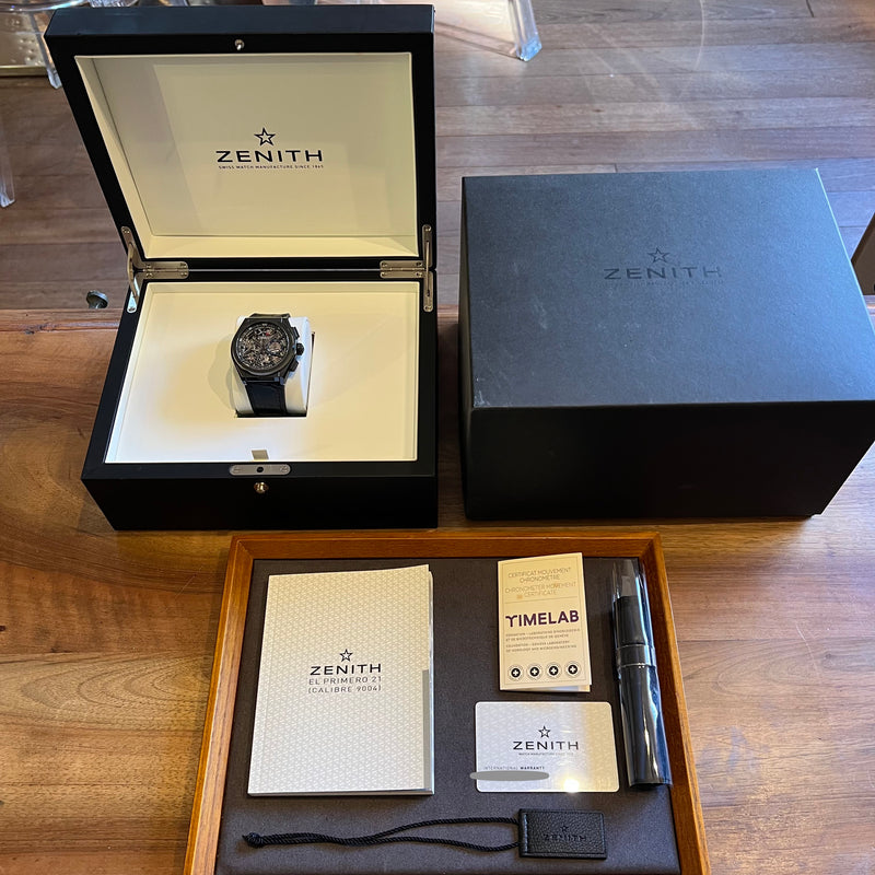 Zenith Defy El Primero 21 Skeleton Full Set 49.9000.9004/78.R582