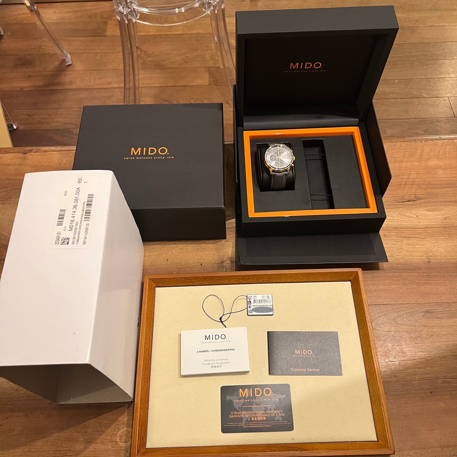 Mido Commander Chronograph 2023 Full Set M016.414.36.081.00
