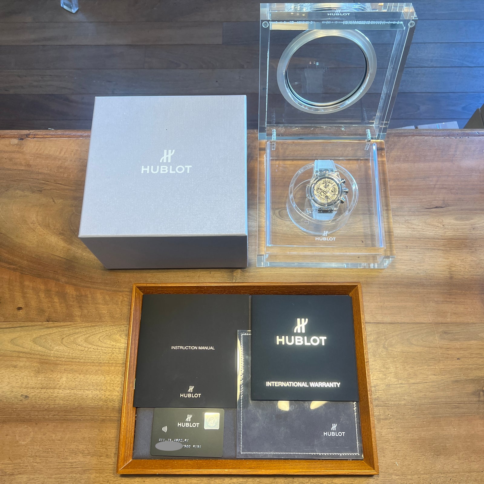 Hublot Big Bang Unico Sapphire Full Set 411.JX.4802.RT