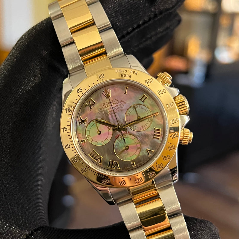 Rolex Daytona Black Mother Of Pearl Dial 116523