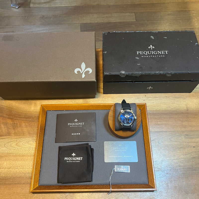 Pequignet Rue Royal Blue Dial Full Set 9010473