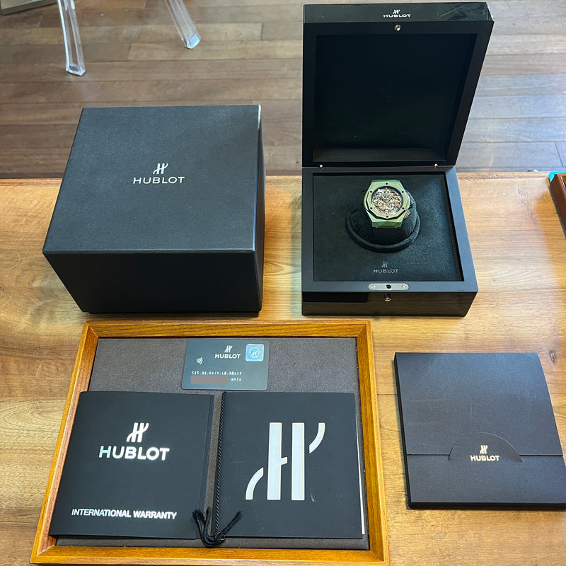 D*i様 Hublot ICCロゴ入りボックスと袋 Hublot Classic Fusion 45 Aerofusion Orlinski Full Set 525.GX.0179.LR.O