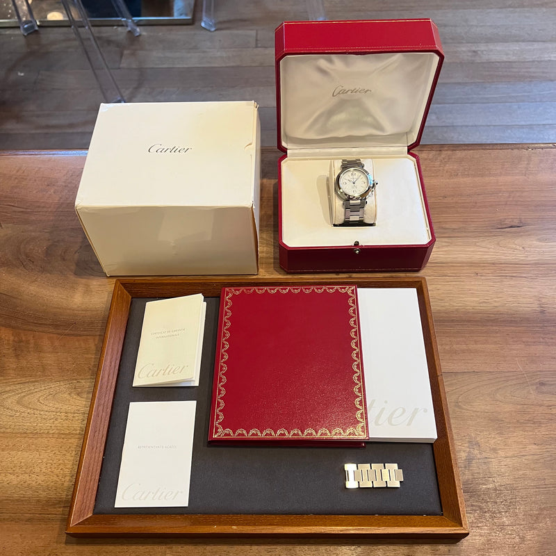 Cartier Pasha C Automatic Date Full Set W31044M7