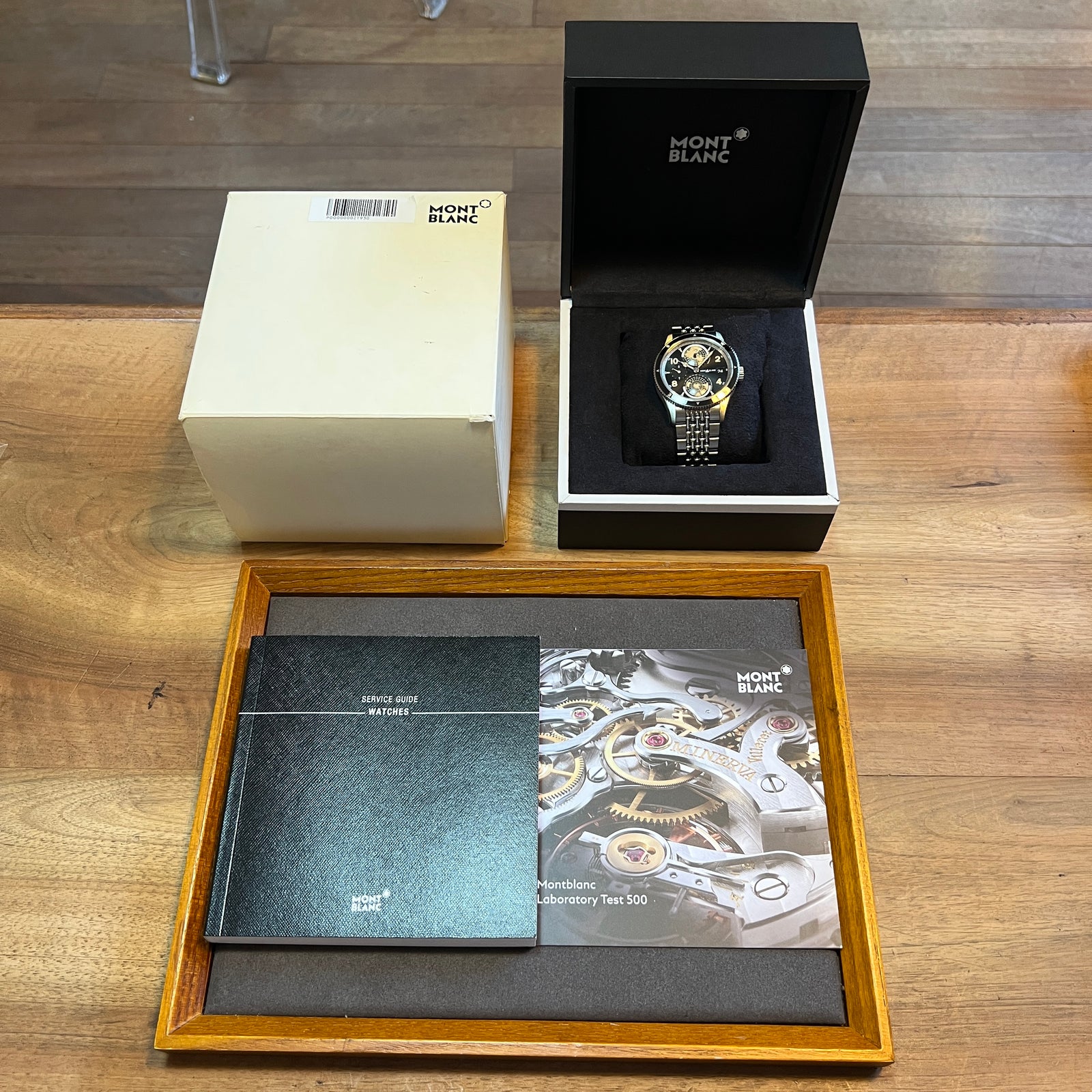 Montblanc 1858 Geosphere Black Dial Full Set 125872
