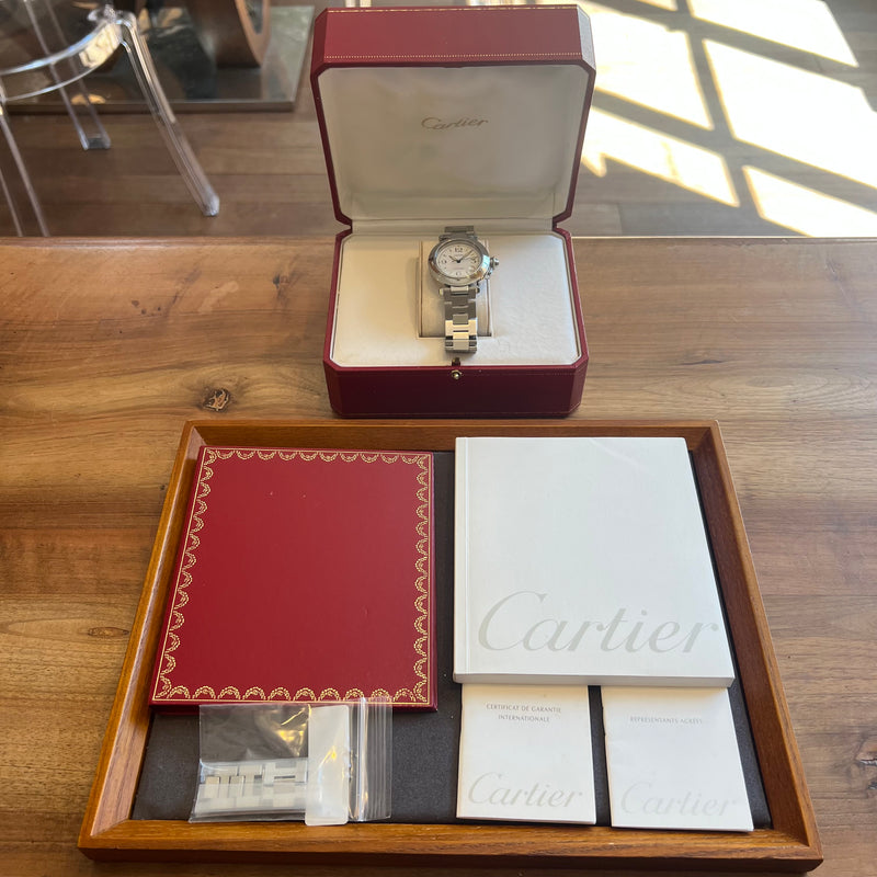 Cartier Pasha C White Dial Full Set W31015M7-2324