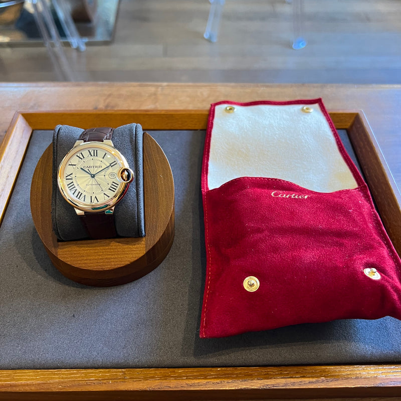 Cartier Ballon Bleu Pink Gold Automatic Date WGBB0035