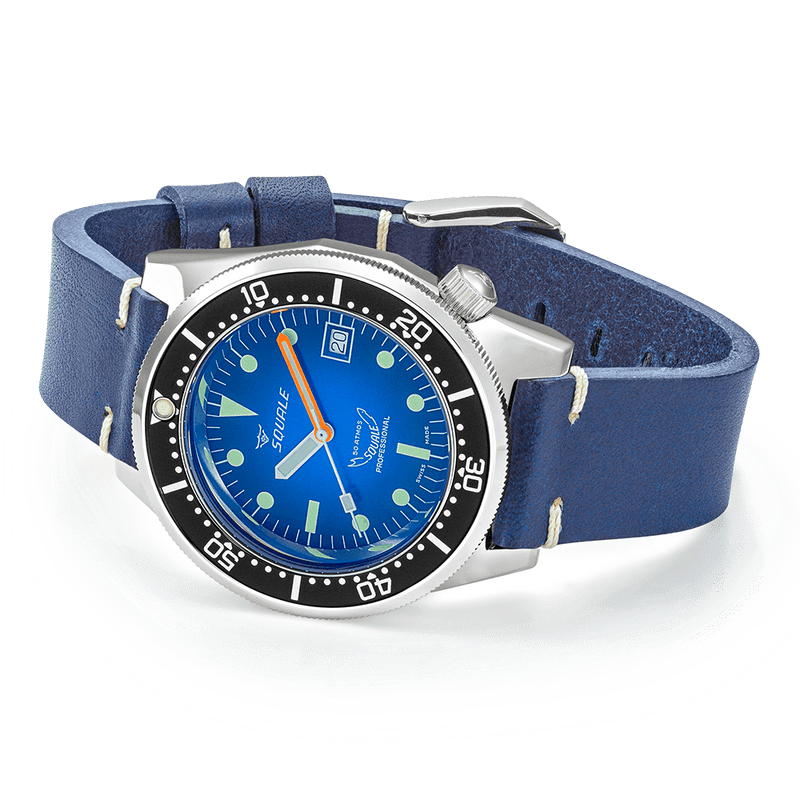 Squale 1521 Blue Ray Automatic Steel Watch 1521PROFD.SQ20L