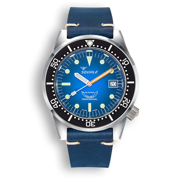 Squale 1521 Blue Ray Automatic Steel Watch 1521PROFD.SQ20L