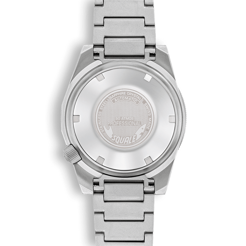 Squale 1521 Black Blasted Bracelet Automatic Steel Watch 1521BKBL.SQ20S