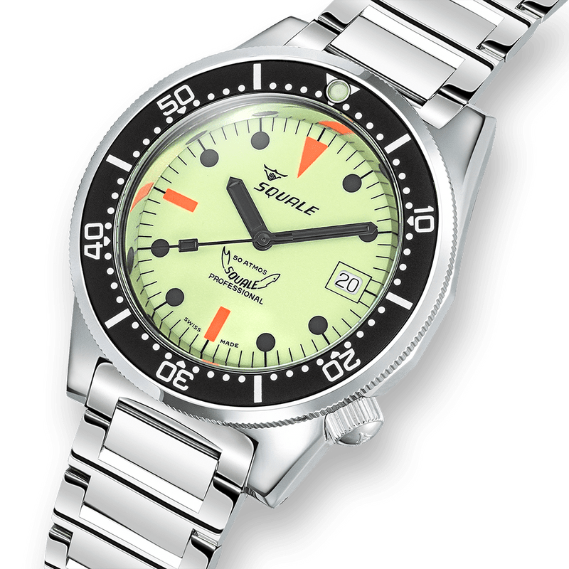 Squale 1521 Full Luminous Automatic Steel Watch 1521FULL.SQ20L