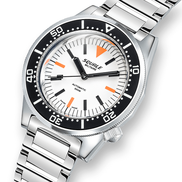 Squale 1521 Full Luminous Militaire Bracelet Automatic Steel Watch 1521FUMIWT.SQ20L