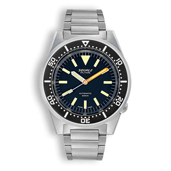 Squale 1521 Militare Blasted Bracelet Automatic Steel Watch 1521MILBL.SQ20S
