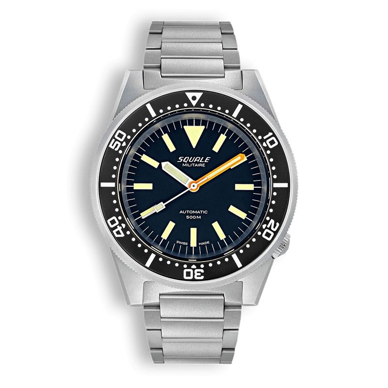 Squale 1521 Militare Blasted Bracelet Automatic Steel Watch 1521MILBL.SQ20S