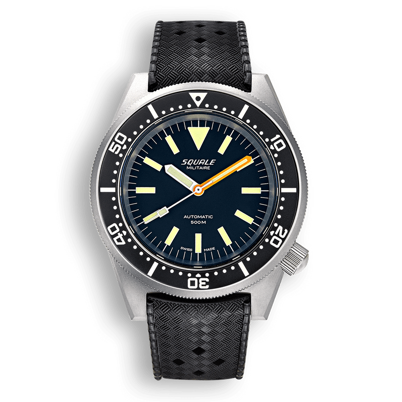 Squale 1521 Militaire Blasted Automatic Steel Watch 1521MILBL.HT