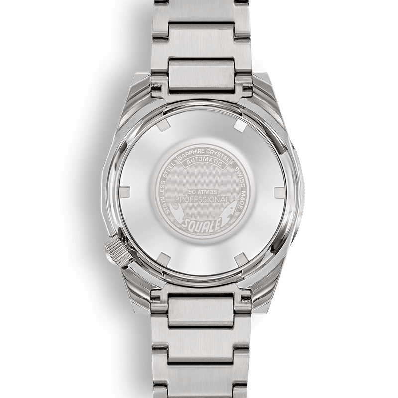 Squale 1521 Blue Blasted Bracelet Automatic Steel Watch 1521BLUEBL.SQ20S