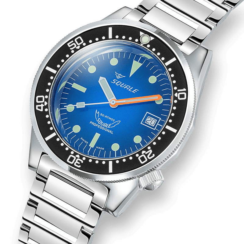 Squale 1521 Blue Ray Bracelet Automatic Steel Watch 1521PROFD.SQ20L