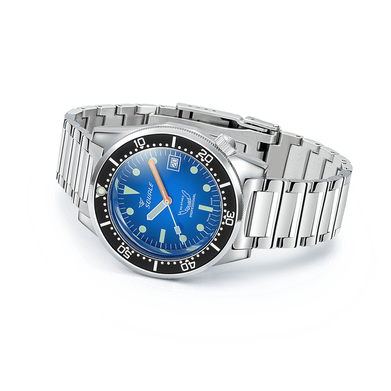 Squale 1521 Blue Ray Bracelet Automatic Steel Watch 1521PROFD.SQ20L