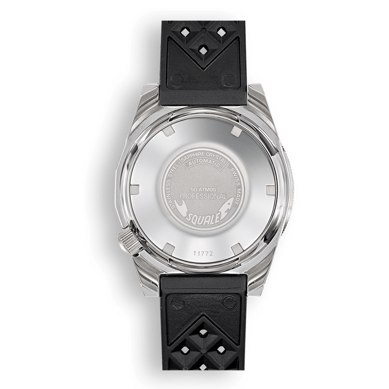 Squale 1521 Green Ray Rubber Automatic Steel Watch 1521PROFGR.HT