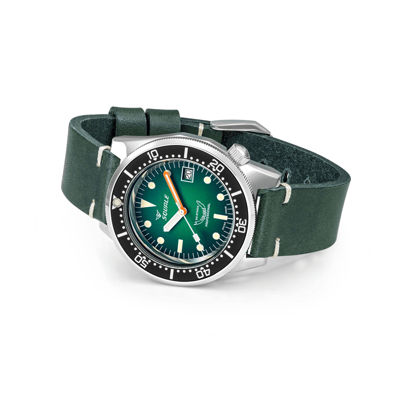 Squale 1521 Green Ray Automatic Steel Watch 1521PROFGR.PVE