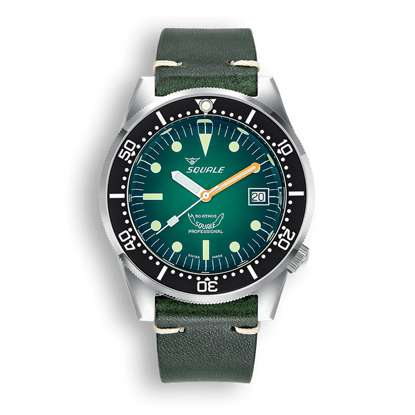 Squale 1521 Green Ray Automatic Steel Watch 1521PROFGR.PVE