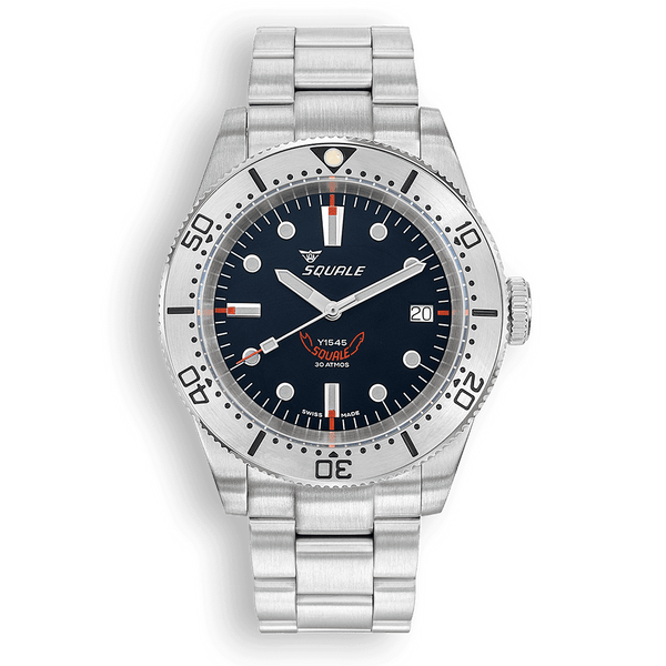 Squale 1545 Steel Black Bracelet Automatic Steel Watch 1545SSBK.AC