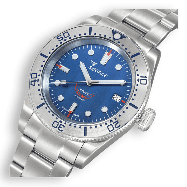 Squale 1545 Steel Blue Bracelet Automatic Steel Watch 1545SSBLC.AC