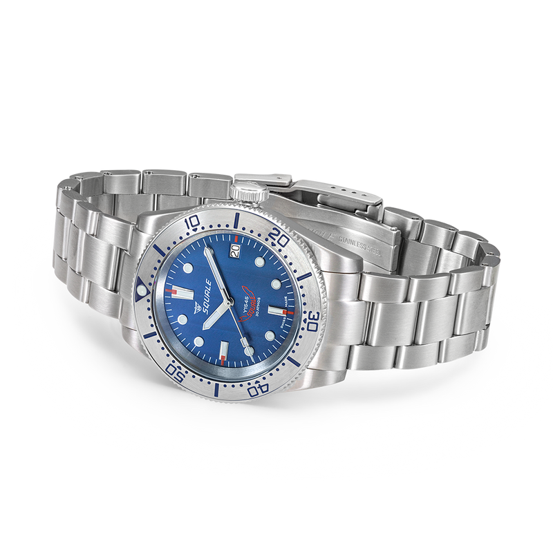 Squale 1545 Steel Blue Bracelet Automatic Steel Watch 1545SSBLC.AC