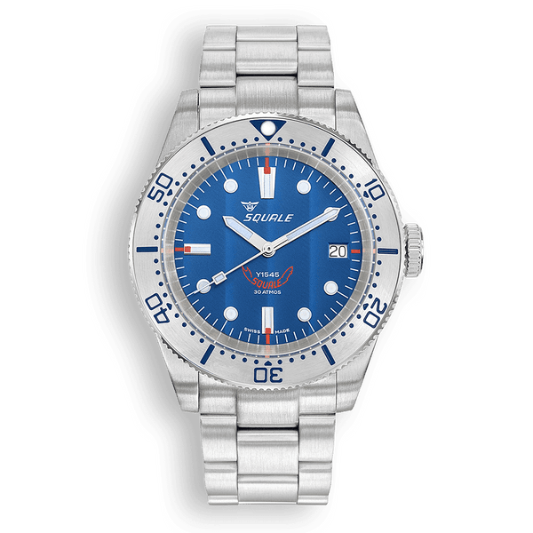 Squale 1545 Steel Blue Bracelet Automatic Steel Watch 1545SSBLC.AC