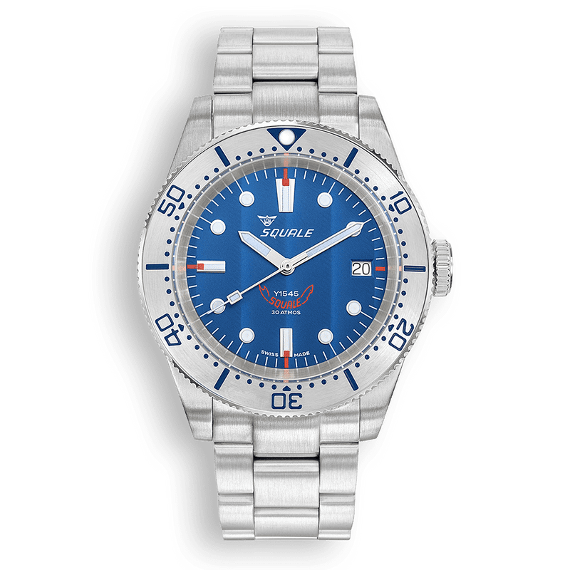 Squale 1545 Steel Blue Bracelet Automatic Steel Watch 1545SSBLC.AC