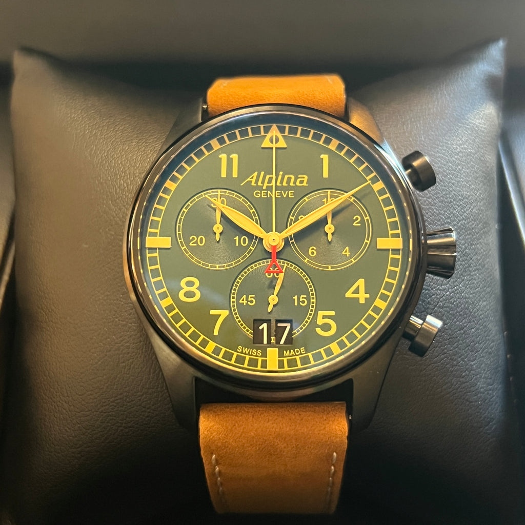 Alpina Startimer Pilot Chrono Big Date Full Set AL-372GR4FBS6