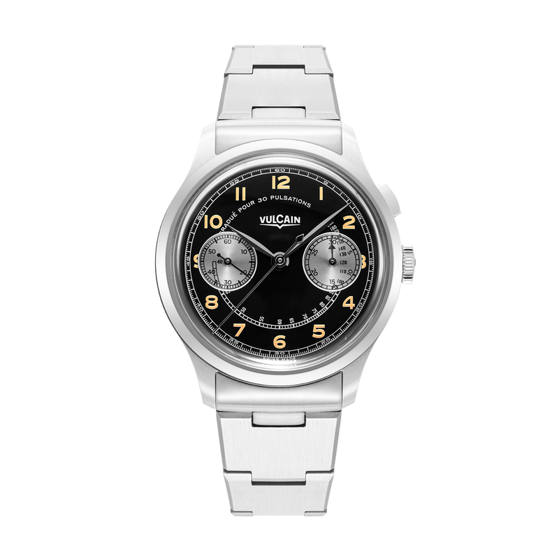 Vulcain Manual Monopusher Heritage - Black & White