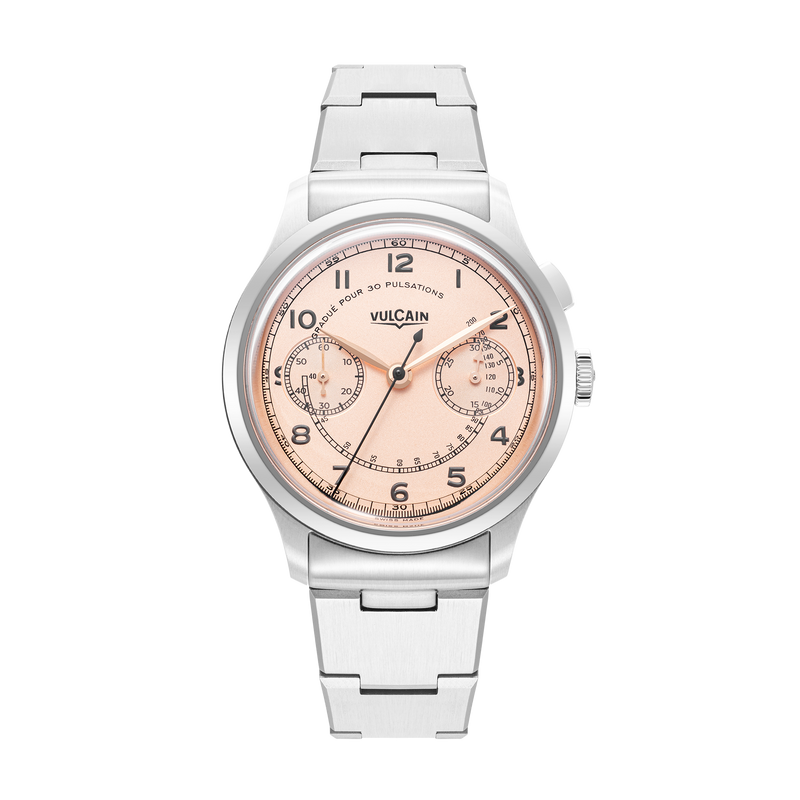 Vulcain Monopusher Heritage - Salmon