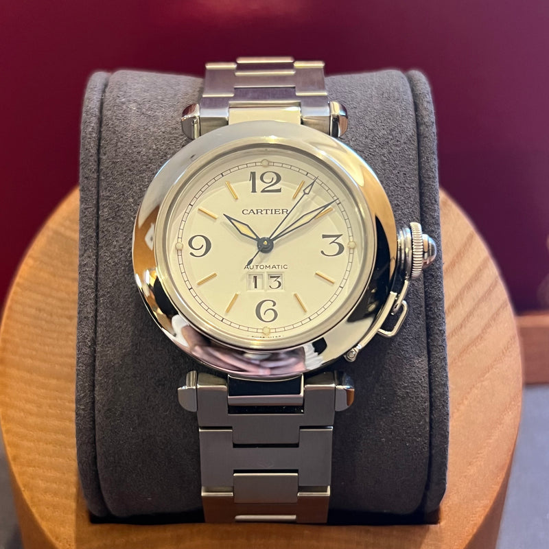 Cartier Pasha C Automatic Date Full Set W31044M7