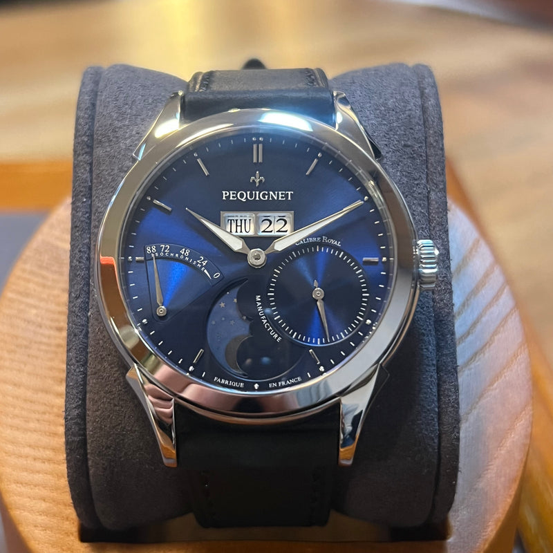 Pequignet Rue Royal Blue Dial Full Set 9010473