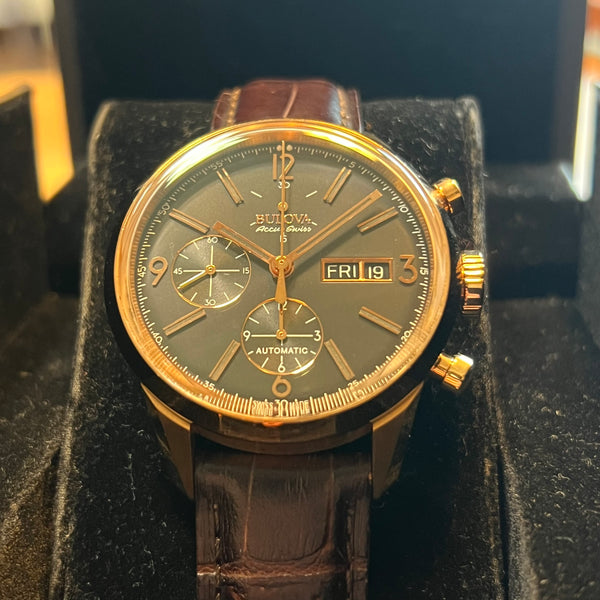 Bulova Accu-Swiss Automatic Chrono Day-Date Full Set 64C106