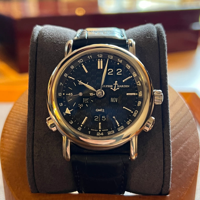 Ulysse Nardin GMT Perpetual 18Kt White Gold Full Set 320-22/92
