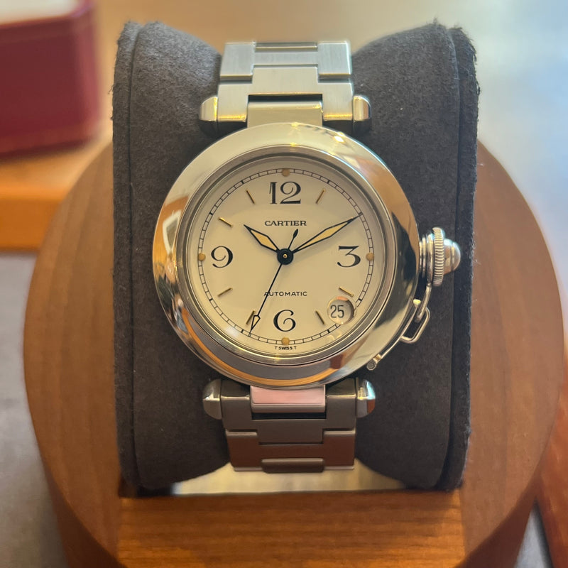 Cartier Pasha C White Dial Full Set W31015M7-2324