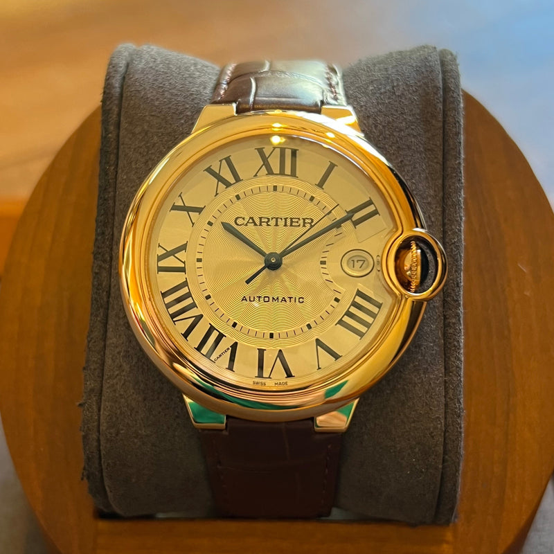 Cartier Ballon Bleu Pink Gold Automatic Date WGBB0035