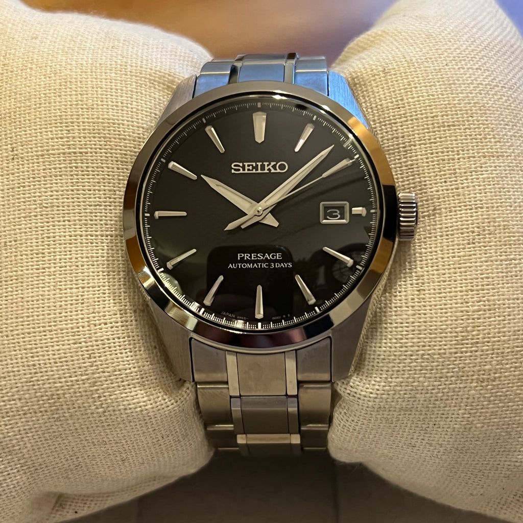 【moo】SEIKO　セイコー プレザージュ SS 6R55-00E0 Seiko Presage Titanium 04-2024 Full Set 6R55-00E0