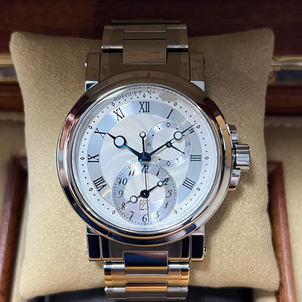 Breguet Marine Automatic GMT 2023 Full Set 5857ST/12/SZ0
