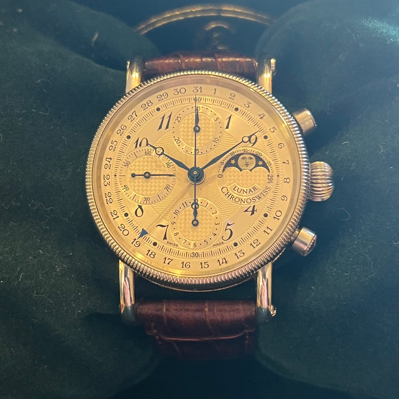 Chronoswiss Lunar Chronograph Serviced Full Set CH7523L