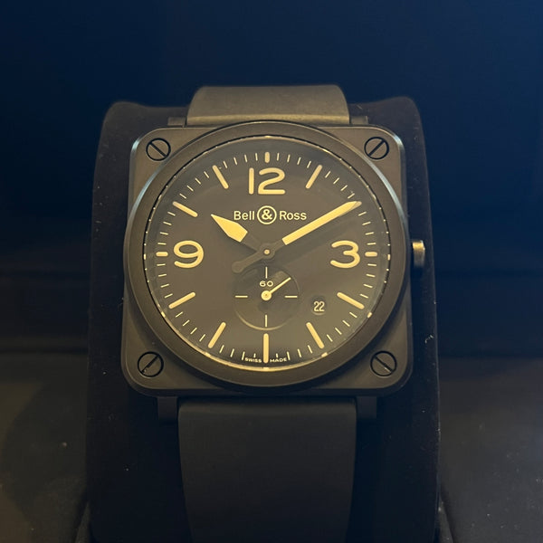 Bell & Ross Black Matte Quartz 2024 Full Set BRS-64-CMBL